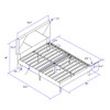 Full Size Upholstered Platform Bed Frame With Headboard, Strong Wood Slat Support, Mattress Foundation, No Box Spring Needed - Gray