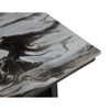 Counter Dining Table With Storage Bottom Shelf For Kitchen - Black