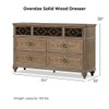 1 Piece Dresser, Dovetail Drawers, Bedroom Furniture - Oak / Rustic