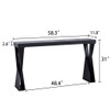 Console Table With Crossed Legs For Hallway - Black