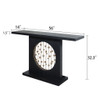Console Table With Circular Art Decor For Living Room - Multi