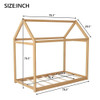 Wooden House Shaped Bed