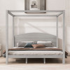 anopy Platform Bed With Headboard And Support Legs