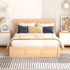 Platform Bed With Underneath Storage And 2 Drawers