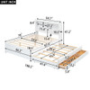 Platform Bed With Trundle, Drawers, USB Ports And Built In Shelves