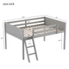 Low Loft Bed With Adjustable Ladder