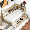Daybed With 2 Storage Drawers, Storage Cabinets, USB Ports