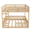 Stylish Bunk Bed With Ladder And Guardrails