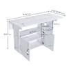 Multi Functional Folding Table With Storage Shelves And Wheels