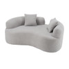 Modern Curved Loveseat