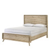 Panel Bed With Slatted Headboard And Footboard