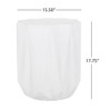 Outdoor Lightweight Concrete Side Table - Antique White