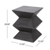Outdoor Lightweight, Concrete Side Table - Copper