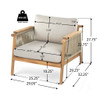 Sumbawa - Outdoor Club Chair - Teak / Beige