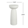 Magnesium Oxide Plant Stand - White