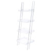 Cimarron - Ladder Bookcase With 4 Shelves - Clear