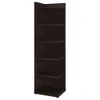 6 Tier Corner Bookcase - Cappuccino