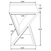 Accent Table Geometric Design - Natural