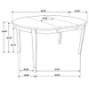 Elmira - Oval Dining Table With Leaf Extension - Brown