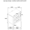 Avril - 2 Drawer Nightstand - White