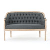 French Country Chesterfield Style Tufted Loveseat