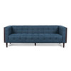 Contemporary Mid-Century Charm 3 Seater Sofa With Button Tufted Waffle Stitching