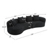 Elegant Curved Sectional Sofa With Full Foam Comfort