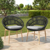 Cyril - Outdoor Papasan Style Dining Chair (Set of 2)