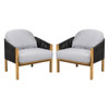 Grotta - Outdoor Wood Club Chair (Set of 2)