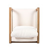 Outdoor Lounge Chair With Oversized Cushion Set For Patio