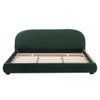 Upholstered Simple Modern Bedroom Bed With Curved Headboard