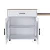 Expandable Kitchen Island With Power Outlet