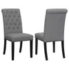 Tufted Rolled Backrest Side Chairs (Set of 2)