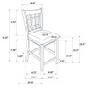 Lattice Back Counter Height Stools (Set of 2)