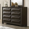 8 Drawer Dresser With Beveled Bracket - Espresso