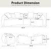Curved Compressed Sofa, Nordic-Style Design For Living Room