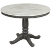 Dining Table - Gray - Faux Marble