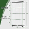 Display Cabinet With Shelf Double Doors And Lock