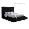 Tufted Oversized Headboard Platform Bed With Fully Upholstered Frame
