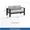 All-Weather Patio Loveseat With Thick Cushions