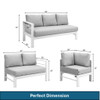 Outdoor Patio Set, All-Weather With Thick Cushions