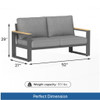 All-Weather Loveseat Sofa With Thick Cushions
