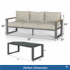 Modern Outdoor Sofa Set With Coffee Table