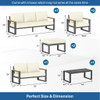 Modern Outdoor Sofa Set With Coffee Table