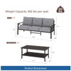 Patio Furniture Set, Coffee Table And Cushions For Backyard