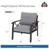 Patio Furniture Set With Coffee Table And Cushions For Backyard