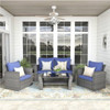 Modern Patio Set With Table And Cushions