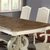 Rustic Dining Set With Table And Upholstered Chairs