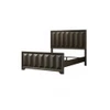 3 Piece Bedroom Set With Faceted Panels Bed And 2 Nightstands