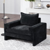 Upholstered Accent Chair With Wide Armrests And Ergonomic Back Support